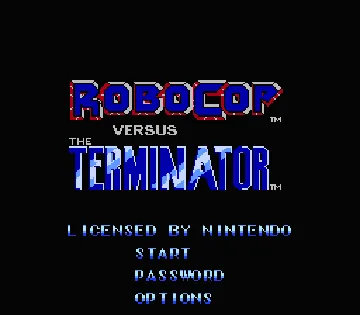 RoboCop versus The Terminator (USA) (Proto) screen shot title